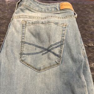 Aeropostale Blue Jeggings with Vintage Wash